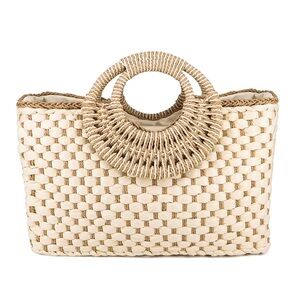 Miss Lola Trips To Cabo Top Handle Straw Bag